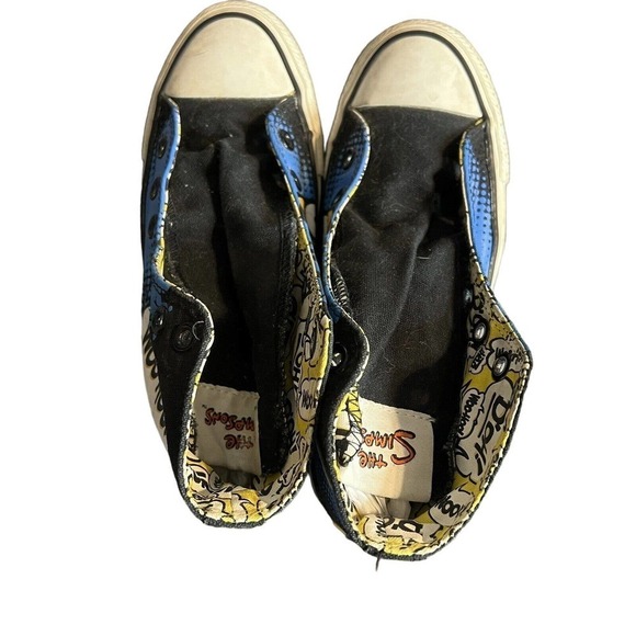 SIMPSONS CONVERSE HOMER " DOH" "WOO HOO HI TOPS MENS SIZE 4 WOMENS 6 - Picture 3 of 5